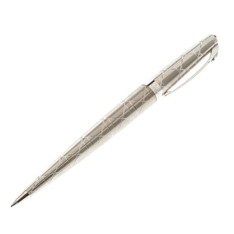 christian dior silver finish ballpoint pen|Christian Dior ballpoint pen.